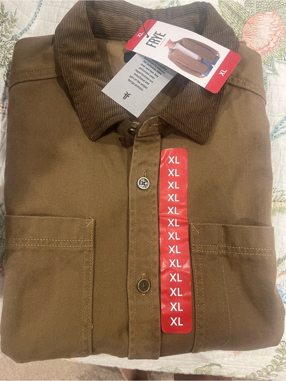 Frye Men's Brown Lightweight Shirt Jacket